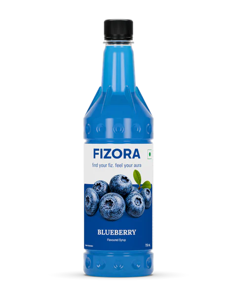 FIZORA Blueberry flavoured syrup, 750 ml