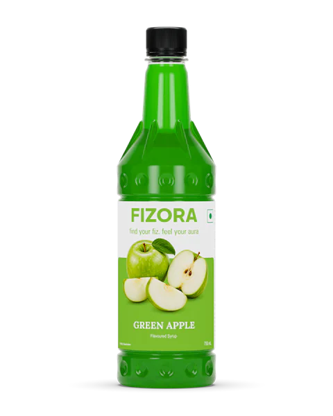 FIZORA Green Apple flavoured syrup, 750 ml