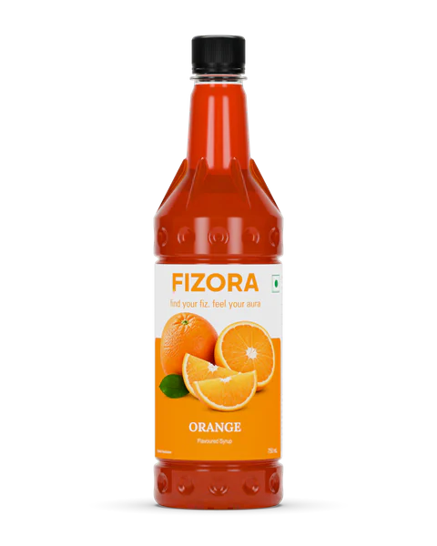 FIZORA Orange flavoured syrup, 750 ml