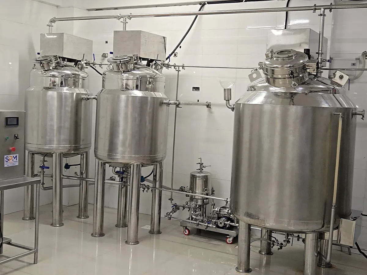 The tank row at the FIZORA factory, Surat