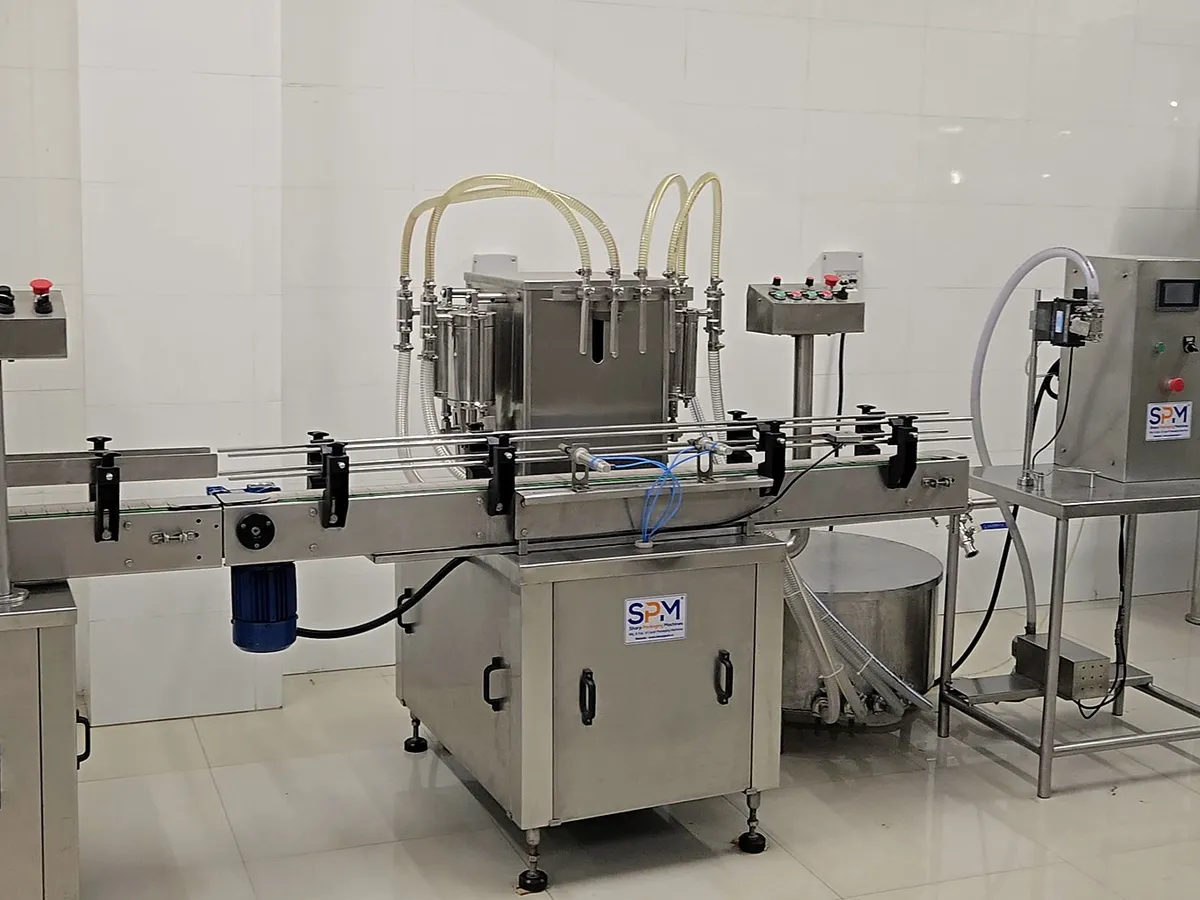 The filling line at the FIZORA factory, Surat